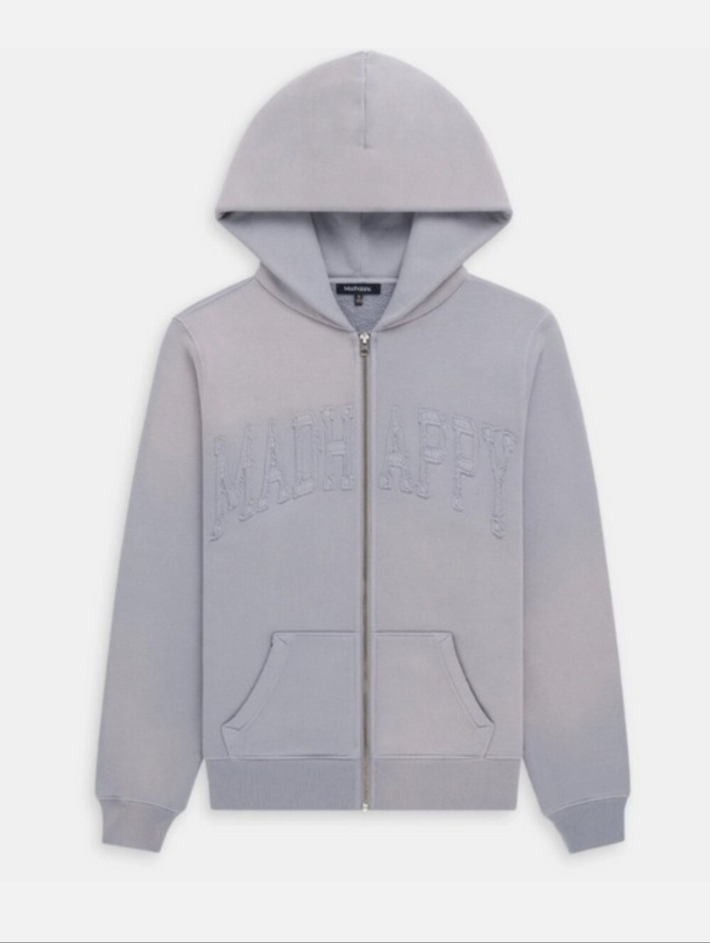 Madhappy Washed Cooper Applique Zip Up hoodie in a purple/lilac - XL (NWOT)